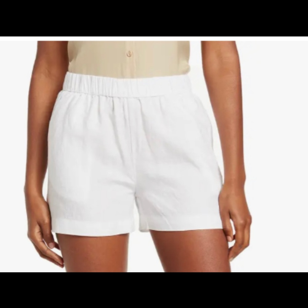 Pull-on Linen Shorts